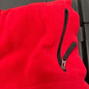 Ralph Lauren Polo Sport Red and Black Fleece Jacket